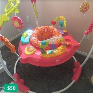 Girls baby gym bouncer  fisher price